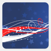 7月4日抽象芸術 スクエアシール (正面)