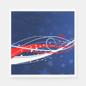 7月4日抽象芸術 スタンダードランチョンナプキン (正面)