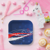 7月4日抽象芸術 ペーパープレート (パーティー)