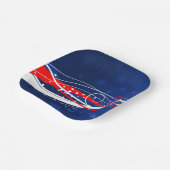 7月4日抽象芸術 ペーパープレート (傾斜あり)