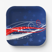 7月4日抽象芸術 ペーパープレート (正面)