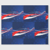 7月4日抽象芸術 ラッピングペーパー (フラット)