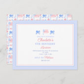 7月4日招待状はがきサイズ ポストカード (正面/裏面)