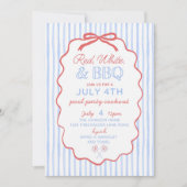 7月4日招待状大人プールパーティーフォート 招待状 (正面)