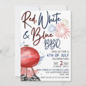 7月4日招待状7月4日お祝い 招待状 (正面)