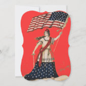 7月4日招待状 – カスタマイズ可能 – イベント 招待状 (裏面)