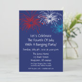 7月4日招待状（スターSpangle Fireworks） 招待状 (スタンド正面)