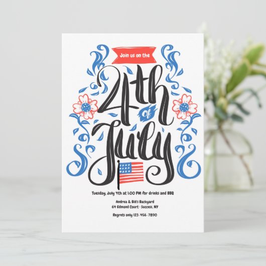 7月4日招待状 招待状 (スタンド正面)