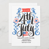 7月4日招待状 招待状 (正面/裏面)