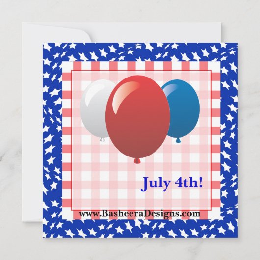 7月4日招待状 招待状 (裏面)