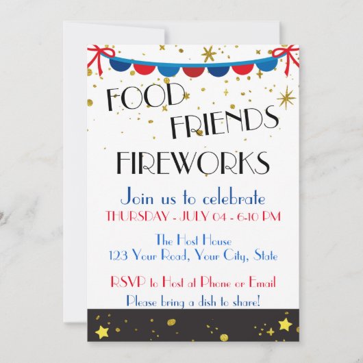 7月4日招待状 招待状 (正面)