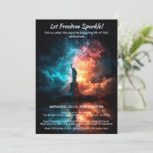 7月4日招待状 – 自由の女神像 招待状 (スタンド正面)