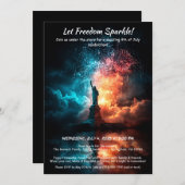 7月4日招待状 – 自由の女神像 招待状 (正面/裏面)