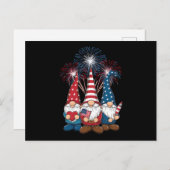 7月4日格言おもしろい愛国米国国旗 ポストカード (正面/裏面)