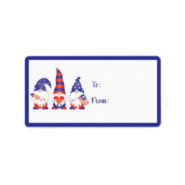 7月4日格言赤白青 ラベル