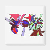 7月4日棒つきキャンデー マグネット (正面)