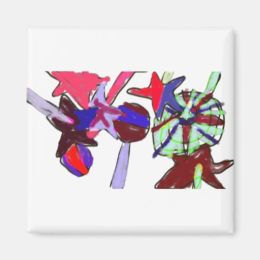 7月4日棒つきキャンデー マグネット (正面)