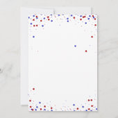 7月4日気球スターズストライプパーティの招待状 招待状 (裏面)