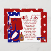 7月4日水上パーティー 招待状 (正面/裏面)