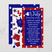 7月4日水上パーティー 招待状 (正面/裏面)