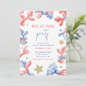 7月4日水彩可愛い風船パーティー 招待状 (スタンド正面)