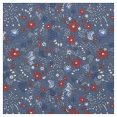 7月4日独立愛国心赤白青 ファブリック (クローズアップ)