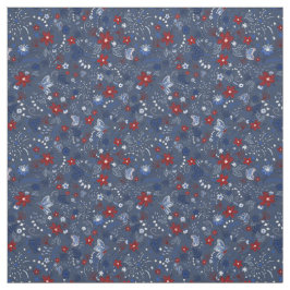 7月4日独立愛国心赤白青 ファブリック