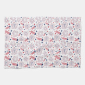 7月4日独立記念日お祝い キッチンタオル (横)