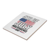 7月4日独立記念日のビンテージTシャツデザイン タイル (側面)