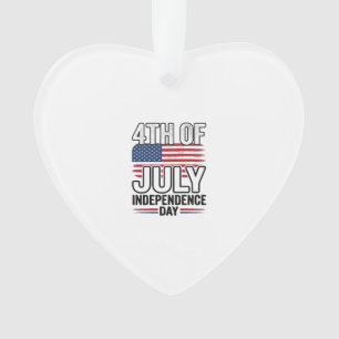7月4日独立記念日のヴィンテージTシャツデザイン オーナメント