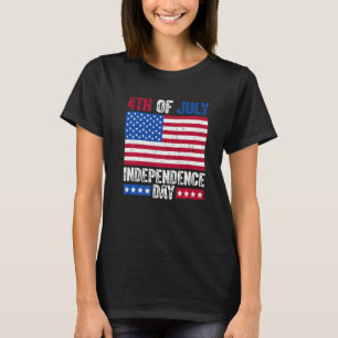 7月4日独立記念日アメリカ国旗 Tシャツ