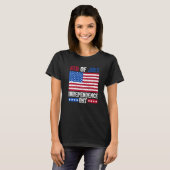 7月4日独立記念日アメリカ国旗 Tシャツ (正面フル)