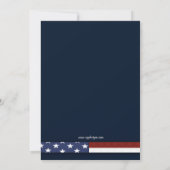 7月4日独立記念日パーティーの招待状 招待状 (裏面)