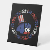 7月4日独立記念日ペデスタルサイン 台座サイン (正面)