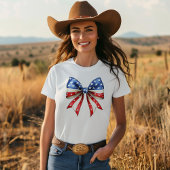 7月4日独立記念日リボン Tシャツ
