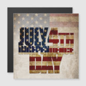 7月4日独立記念日ヴィンテージ国旗のデザイン (正面/裏面)