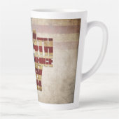 7月4日独立記念日ヴィンテージ国旗のデザイン カフェラテマグ (右)