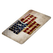 7月4日独立記念日ヴィンテージ国旗のデザイン マグネット (左側)