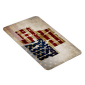 7月4日独立記念日ヴィンテージ国旗のデザイン マグネット (右側)