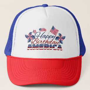 7月4日独立記念日(アメリカハッピーバースデー) キャップ