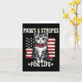 7月4日猫好き カード (黄色い花)