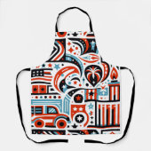 7月4日生成パターン エプロン (正面)