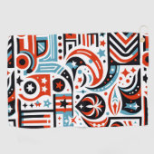 7月4日生成パターン ゴルフタオル (横)