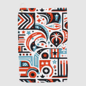 7月4日生成パターン ゴルフタオル (正面)