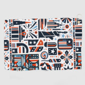 7月4日生成パターン ゴルフタオル (横)