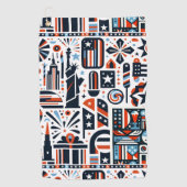 7月4日生成パターン ゴルフタオル (正面)