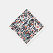 7月4日生成パターン スタンダードカクテルナプキン (角)