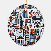 7月4日生成パターン セラミックオーナメント (左)