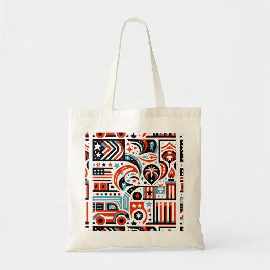 7月4日生成パターン トートバッグ (正面)