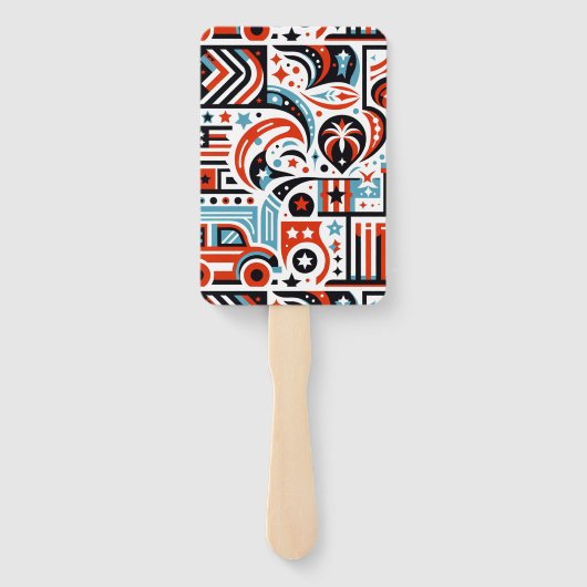 7月4日生成パターン ハンドファン (裏面)